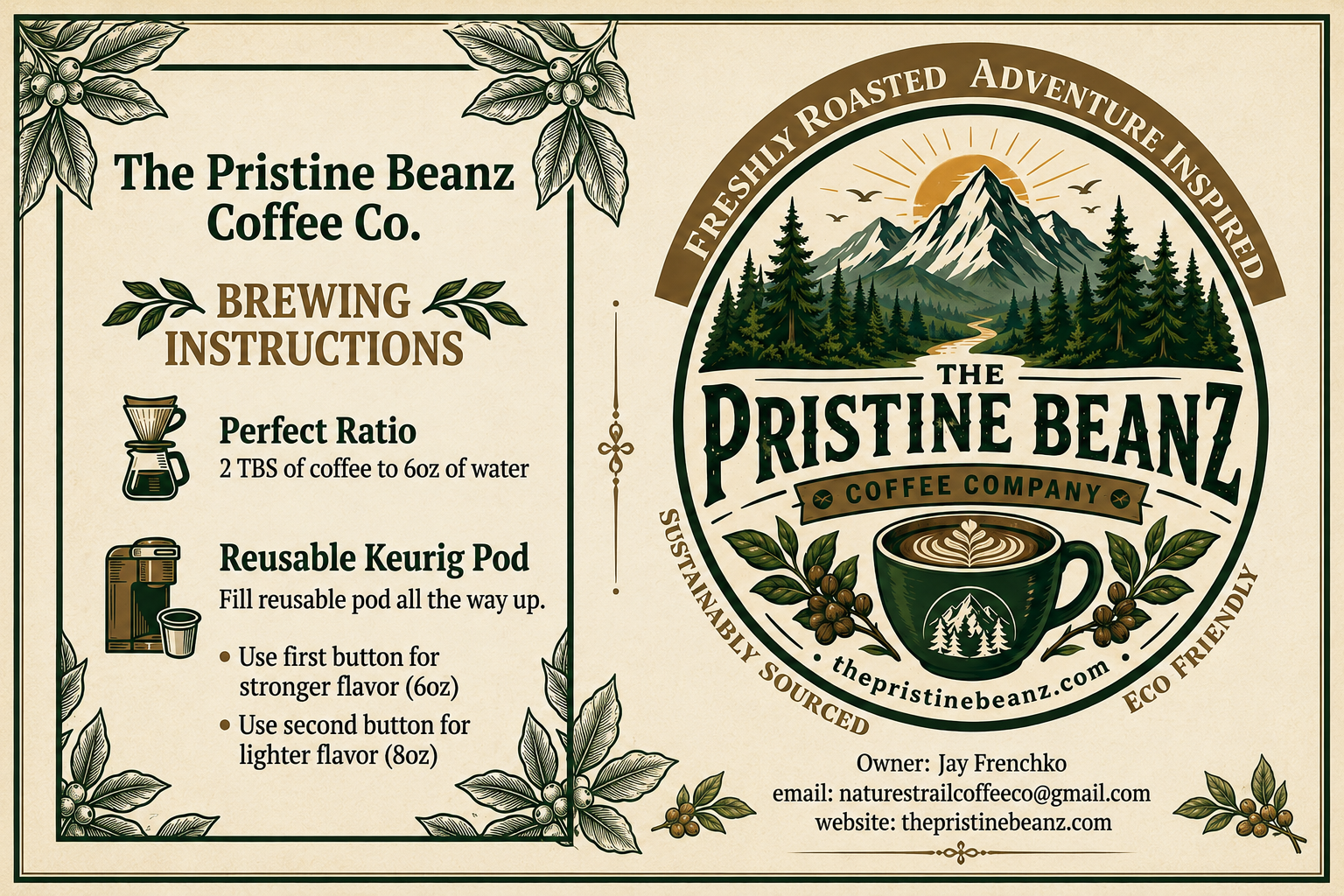 The Pristine Beanz Gift Card